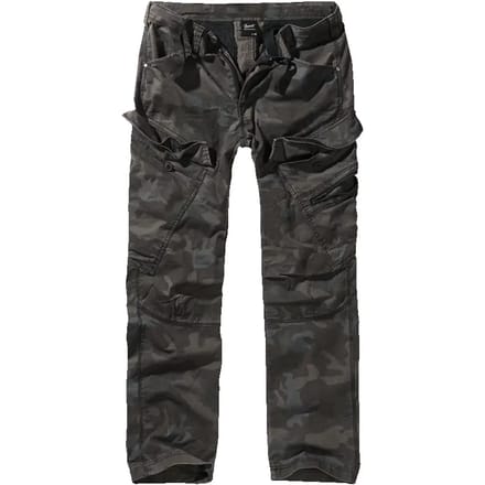 Brandit - Adven Slim Fit Cargobroek - M - Zwart/Bruin