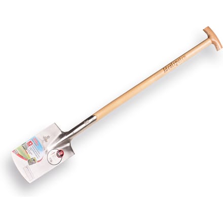 Spade IDEAL,  type 1001  nr.2,  met T-steel. GEPOLIJST blad 18 x 28 cm