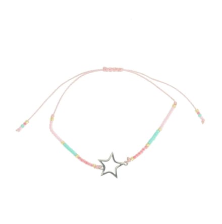 Behave - Armbandje met ster - Stainless steel - Pastel zomertrend