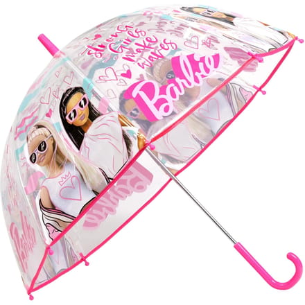 Kinderparaplu, Paraplu - Barbie - Lichtblauw, Roze - 46 cm