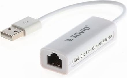 Savio CL-24 - Netwerkadapter - USB 2.0 - 10/100 Ethernet x 1