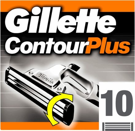 Gillette Contour Plus - 12 x 10 stuks - Wegwerpscheermesjes - Voordeelverpakking