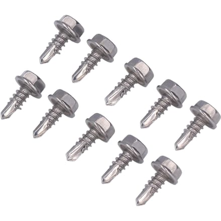 50 Pièces Vis Autotaraudeuse Hexagonale à Rondelle Acier Inoxydable 4.8x13mm Kit d'Accessoires de Fixation