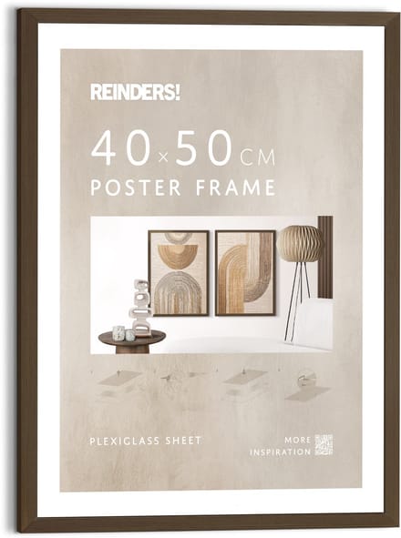 Wissellijst hout Poster 40x50 walnoot Hout - REINDERS