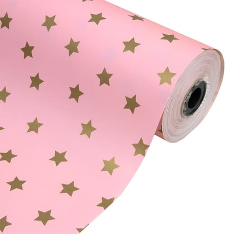 Inpakpapier Stars Gold - 30cm x 100mtr