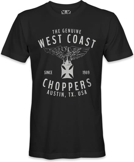 West Coast Choppers Heren-T-shirt Rennabteilung Tee Black