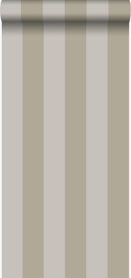 Origin Wallcoverings behang strepen taupe - 53 cm x 10.05 m - 326111