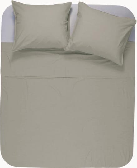 Y-NOT - Dekbedovertrek met kussenslopen - Mat Satijn Dreamer Taupe - 2 Persoons - 200x200/220 cm