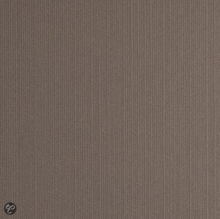 Dutch Wallcoverings Schuimvinylbehang uni - bruin