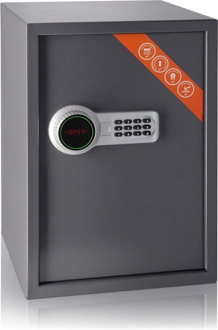 Geldkluis Zakelijke XL Elektronische Kluis 50x35x31cm - Grote Safety Kluis - Programmeerbaar Elektronische Code LED, Afneembare Plank - Code Kluis voor Kantoor