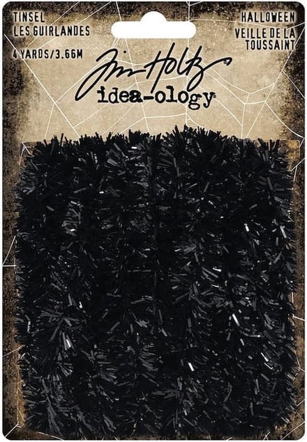 Idea-ology Tim Holtz Halloween Tinsel Black (1x3.66 m) (TH94253)