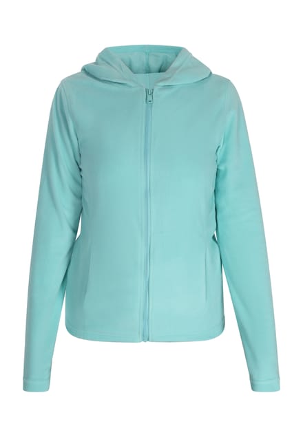 Mymo Fleece jas Dames turkoois