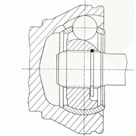 Homokineet reparatie set, aandrijfas SPIDAN 20928