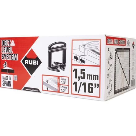 Rubi Delta Levelling Clips 2 mm • 2.400 s • Tegel Levelling • Vloertegels leggen