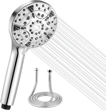 CLVP® Douchekop met Slang - Doucheset - Waterbesparend - Zilver