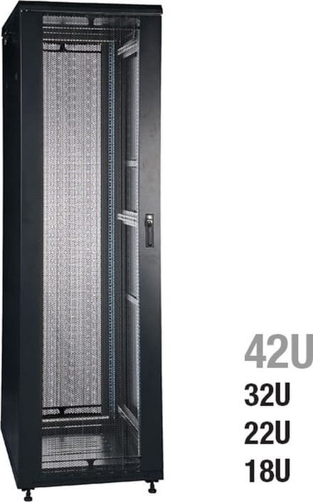 Showgear RCA-FSM-18 18U Netwerkkast met gaasdeur