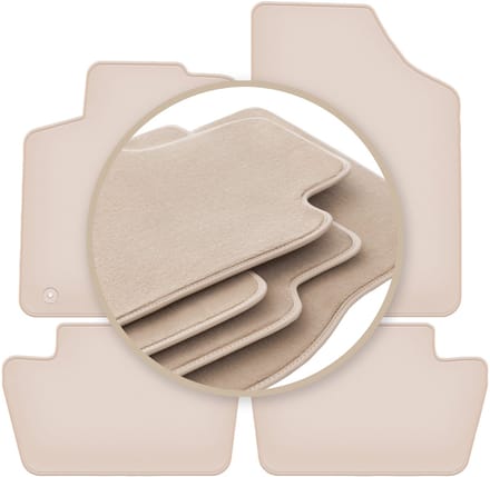 PREMIUM beige matten voor: Citroen C4 I coupé, hatchback 2004-2010