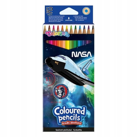 Colorino Nasa Kleurpotloden Rond 12 Stuks