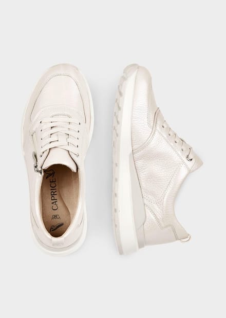 Sneakers met ritssluiting - steengrijs - Gr. 37 van Goldner Fashion