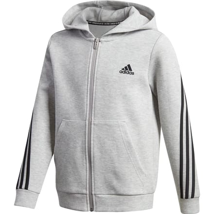 Capuchon voor kinderen adidas 3-Stripes Doubleknit Full-Zip