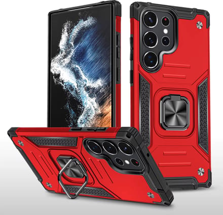 GREEN ON Grip Armor Ring Anti Shock Case IPhone 11 Pro - Rood