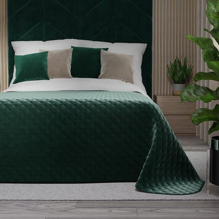 VELVI plaid/sprei 170x210cm - smaragdgroen