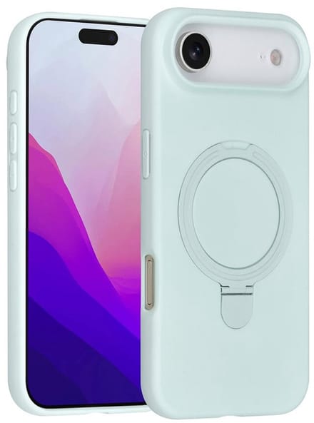 TUNIQ Back cover - iPhone 17 Air - Mint Groen - MagSafe met Ringstand - Verhoogde Randen