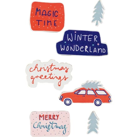 Houten sticker "Magic Time"