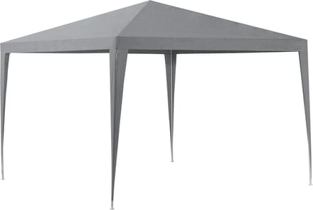 Paviljoen partytent waterdicht 3x3x2,55 m donkergrijs