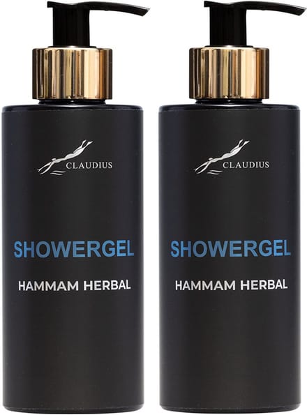 Showergel Hammam Herbal 300 ml - gouden pomp - 2 stuks