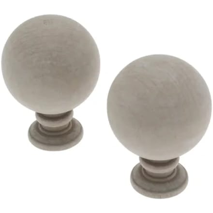 Decomode Eindknop Gordijnroede Bol Klei 28mm 2st