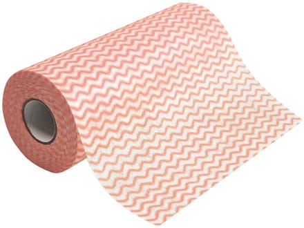 franz mensch Spoel- & Reinigingsdoek ECO - op rol, rood