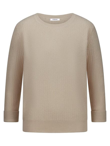 Trui kasjmier Van Peter Hahn beige