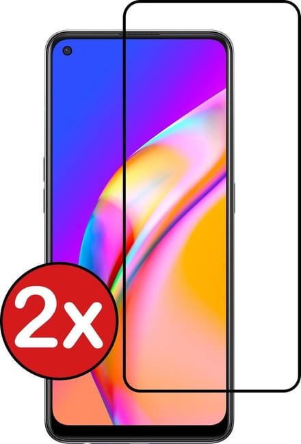 Screenprotector - 2 Stuks - Geschikt voor OPPO A94 - Full Cover - Beschermglas - Gehard Glas - Tempered Glass - Screen Protector