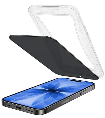 Privacy Screenprotector - Geschikt voor Apple iPhone 17 - Met Installatie Kit - Beschermglas - Anti-Spy - Flexibel Glas - Tempered Glass - Screen Protector