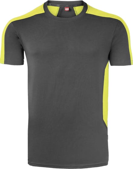 HAVEP T-shirt Bicolor 10072 - Charcoal/Fluo Geel - L