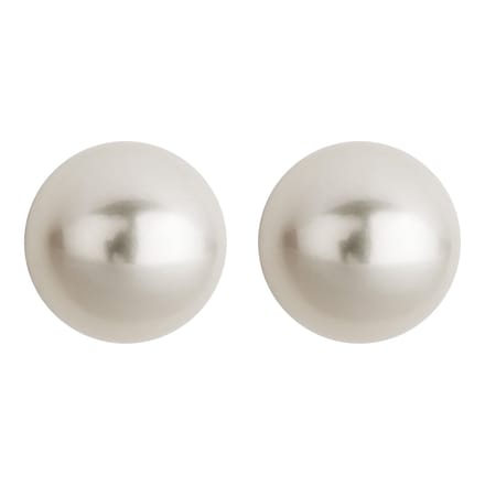 Orolino Ohrringe Gold 585 mit zwei weißen Perlen 9-9,5mm rund