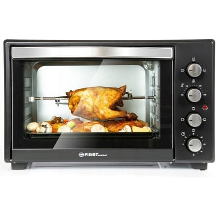 TZS First Austria mini oven 60L - 2000W - Vrijstaande Heteluchtoven - max 230°C - Zwart