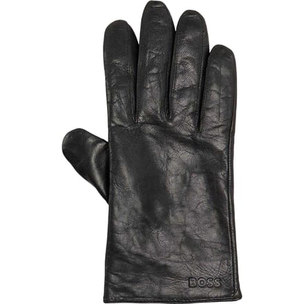 Boss Heren Gioli Leren Handschoenen (Zwart)