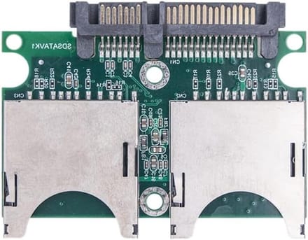 SD naar SATA Adapter - Converter Kaart - Opslag Uitbreiden - Dual Chip Oplossing