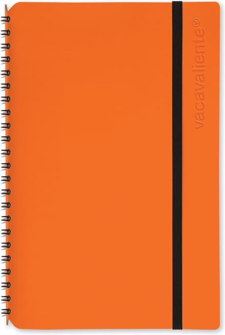 Vacavaliente - Notitieboek A5 - Gerecycled Leer - Oranje