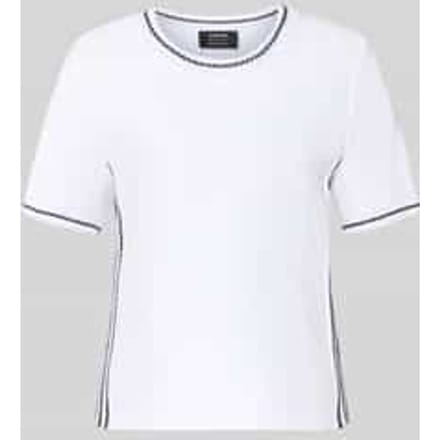 Gebreid shirt met contraststrepen