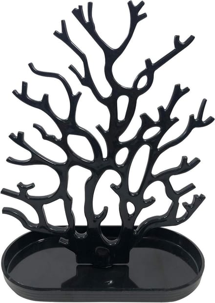 Sieraden Boom - Hanger Display - Snel Overzicht - Met Ringbakje - Tafelmodel - Zwart