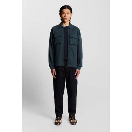 Lyle & Scott Interlock Jersey Overshirt Carbon Taglia: L | Camicie Casual Outlet | Uomo