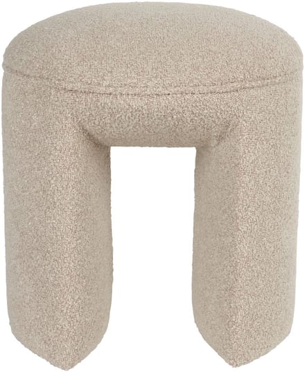 Housecraft Living Noxx Kruk/ Poef Teddy stof Beige