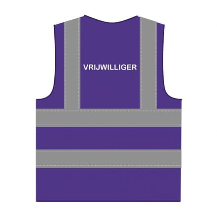 Vrijwilliger hesje RWS paars