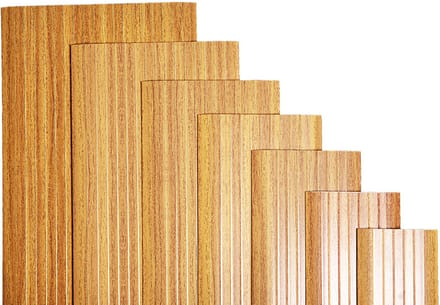 Drempelvervanger - 3 mm x 95 mm x 1000 mm - Aluminium met Eiken houtlook - Drempelhulp