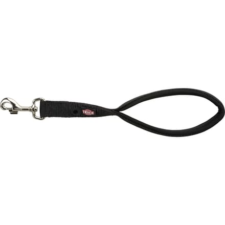 Trixie Premium short leash M-XL: 37 cm/25 mm Zwart
