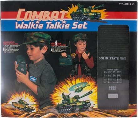 Walkie talkie set soldaat combat