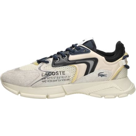 Lacoste L003 Neo Heren Sneakers - Gebroken Wit/Zwart - Maat 45